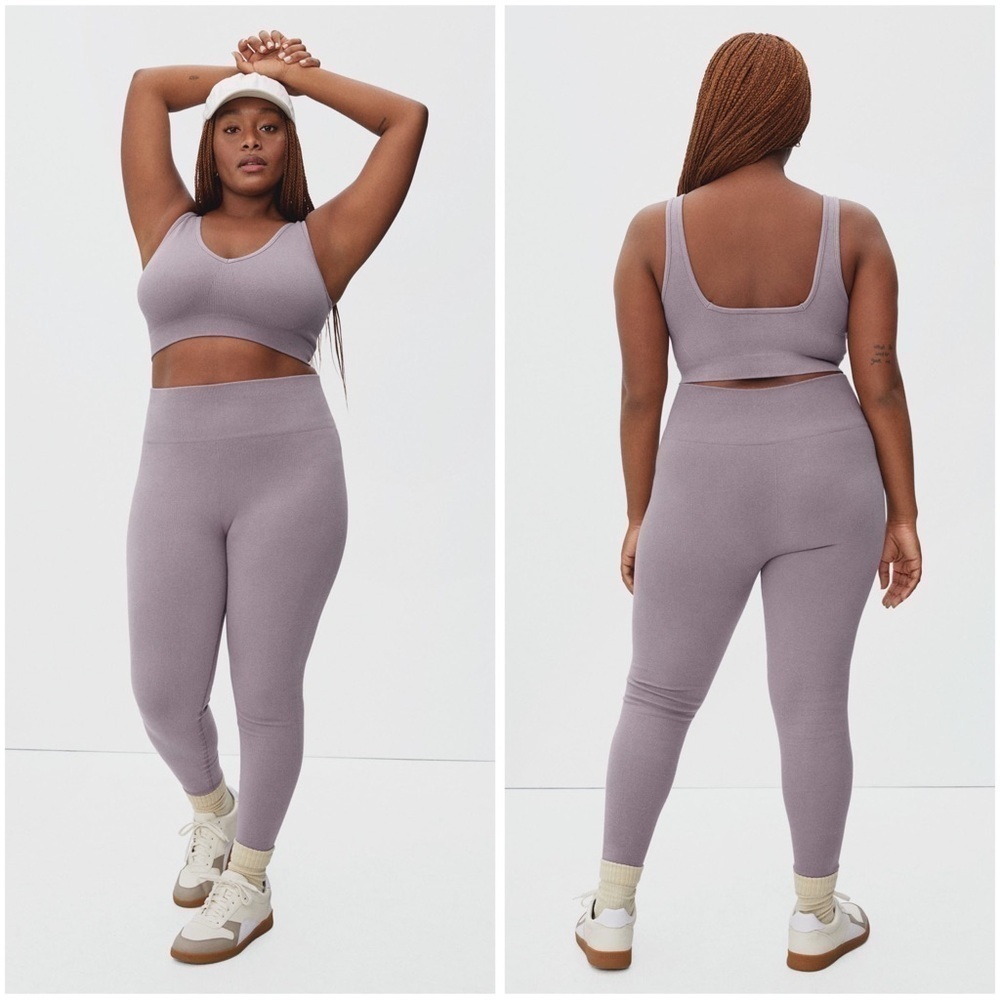 NWT Everlane Seamless High Waisted Leggings in Dusty Lavender Various Sizes